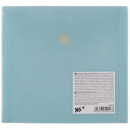 Папка-конверт В6, на кнопці, блакитна Fusion 492277 Yes - мініатюра 3