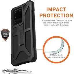 Оригінальний протиударний чохол UAG Monarch для Samsung Galaxy S20 Ultra (6.9") Black 211991114040 - мініатюра 7