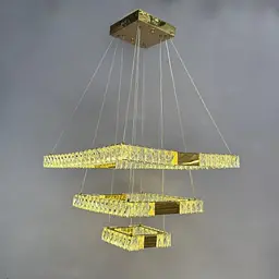 Люстра Linisoln 7965-60*40*20 FG метал, кришталь, LED, 120-50 см, 60*40*20 см, 100 Вт - мініатюра 2