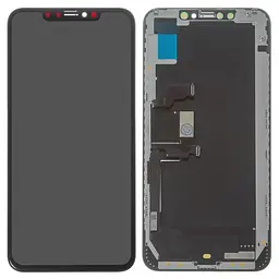 Дисплей для Apple iPhone XS Max, чорний, з рамкою, High, (OLED), GX OEM hard
