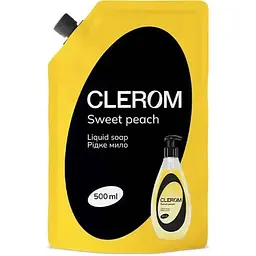 Мило рідке CLEROM 500мл дой-пак Sweet peach