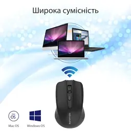 Мишка Promate Clix-8 Wireless Black (clix-8.black) - мініатюра 7