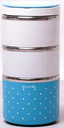 Ланч-бокс на 3 ємності Kamille Ø11х23.5 см kuh0009672 - мініатюра 4