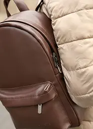 Чоловічий рюкзак Sambag Brix Classic шоколадний 35 х 25 х 12 см (14511020m) - мініатюра 4