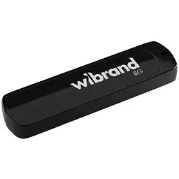 USB флеш накопичувач Wibrand 8GB Grizzly Black USB 2.0 (WI2.0/GR8P3B)