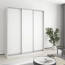 Шафа-купе тридверна MebelStar Стандарт AL 3ДСП 180x60x210 см Аляска білий (MBS-2824)