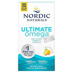 Екстра Омега-3 Nordic Naturals Ultimate Omega Xtra 1000 мг 60 капс лимон - мініатюра 2