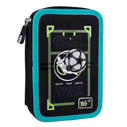 Шкільний пенал твердий подвійний Yes Football Game HP-01