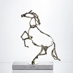 Декоративна фігурка Yiwu Horse 28х8.5х34 см металева статуетка колекційна для дому настільний декор HP-7-8 - мініатюра 8
