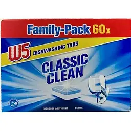 Таблетки для посудомоечных машин W5 Classic ,60 шт (20058784)