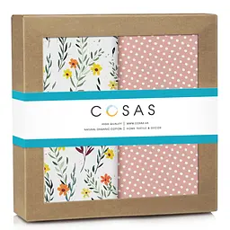 Багаторазові пелюшки дитячі FLOWERS CS1 2шт COSAS (4822052227329)