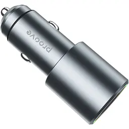 Автомобільний зарядний пристрій Proove Double Energy Plus 53W USB-A + USB-C Metal Gray (ACDE53110004) [130293] - мініатюра 4