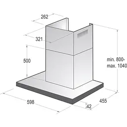 Витяжка Т-подібна Gorenje WHT6SYW [142696] - мініатюра 5