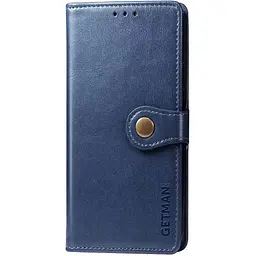 Шкіряний чохол-книжка GETMAN Gallant (PU) для Xiaomi Poco F5 Pro Синій