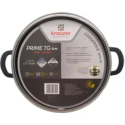 Кастрюля Krauzer кована з кришкою для олії 24х10.5 см 4.5 л (77081) - мініатюра 4