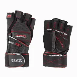 Рукавички для фітнесу Power System PS-2810, Black/Red - M