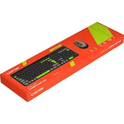 Комплект (Клавіатура та Миша) CANYON HSET-W5 EN AAA+AA Wireless Black - мініатюра 7