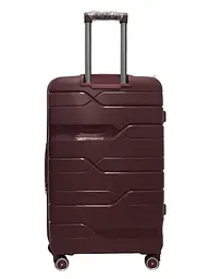 Валіза велика L поліпропілен Milano bag 0306 76×49×31см 82л Бордовий