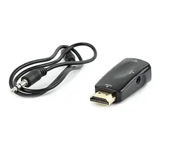 Конвертер-адаптер HDMI (папа) на VGA (мама) - мініатюра 1