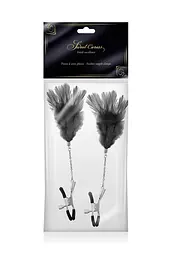 Затискачі для сосків Sweet Caress Set 2 Black Breast Clamps (чорний) - мініатюра 2