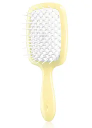 Щітка для волосся Janeke Superbrush Жовта з білим