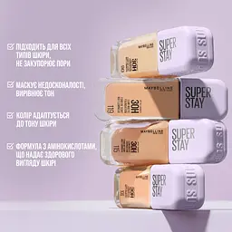 Тональна основа Maybelline New York Super Stay Lumi-Matte відтінок 98 (Light Apricot) 35 мл (B3517600) - мініатюра 5