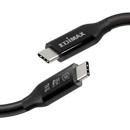 Кабель Edimax UC4 V2 USB Type-C - USB Type-C (M/M), Thunderbolt 3, 240 W, 20 V, 5 A Max, 1 м, Black (UC4-010TB) - мініатюра 3