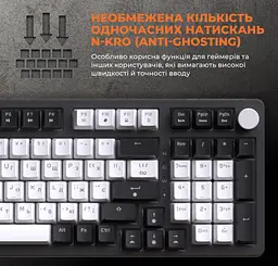 Механічна ігрова клавіатура GamePro GPMK-170 Outemu Red Switch Hot-Swap RGB Black - мініатюра 16
