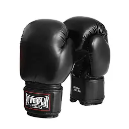 Рукавиці боксерські Power Play PP 3004, Black - 16 унцій