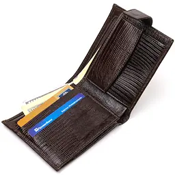 Чоловічий шкіряний гаманець Canpellini 11,5х9,7х2 см acs0025699 - мініатюра 4