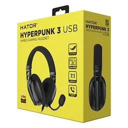 Навушники Hator Hyреrpunk 3 Hi-Res USB 7.1 Black (ESH10) - мініатюра 6