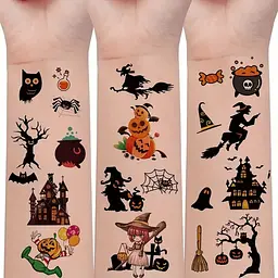 Набір дитячих тимчасових тату "Хелловін" kids-tatto-halloween-set-30 - мініатюра 2