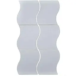 Дзеркальний декор акриловий самоклеючий STICKER WALL 140*190мм срібло 6шт (D) SW-00002510