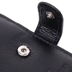 Якісний горизонтальний гаманець із натуральної шкіри ST Leather 22455 чорний - мініатюра 8