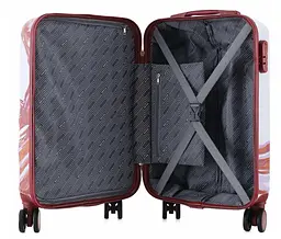 Валіза Semi Line 20" (S) White/Red Print (T5654-1) (DAS302888) - мініатюра 4
