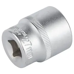Торцева головка Sigma шестигранна коротка 1/2" 27мм CrV mid (6071271) - мініатюра 4