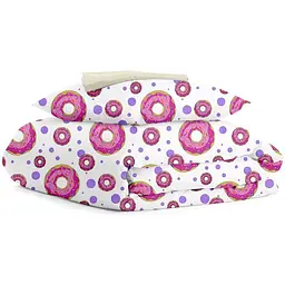 Дитячий комплект постільної білизни Cosas Sweet Donut Beige рожевий (SweetDonut_Beige_140)