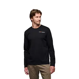 Кофта Black Diamond M Heritage Wordmark LS Tee Black L (1033-BD 7524440002LRG1) - мініатюра 2
