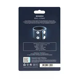 Ерекційне кільце Boners Ball Strap S/M 12.5 см сірий - мініатюра 6