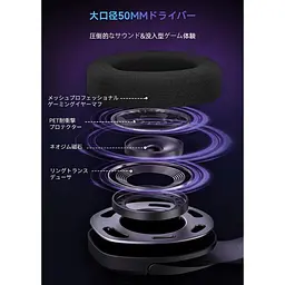 Ігрова гарнітура Kapeydesi Captain 400 USB-адаптер 2.4G Bluetooth 5.2 - мініатюра 8