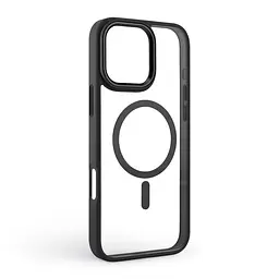 Чехол Apple iPhone 16 Pro Max, Unit MagSafe, черный, прозрачный, магсейф, противоударный, магнитный, панель-накладка с поддержкой MagSafe, с поддержкой беспроводной зарядки, TPU+PC, защита всего корпуса, ударопрочный, ArmorStandart (ARM78713) - мініатюра 2