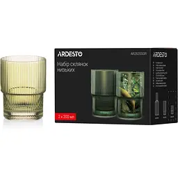 Набір склянок Ardesto 200 мл 2 шт. зелений (AR2620SGR) - мініатюра 3