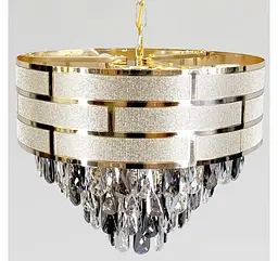 Кришталева підвісна люстра Artlight 884611/400, золото, 5 ламп E14, Ø40,2 см, від 6-15 м² - мініатюра 3