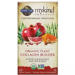 Органічний колаген Garden of Life Collagen Builder MyKind Organics 60 веганських таблеток - мініатюра 2