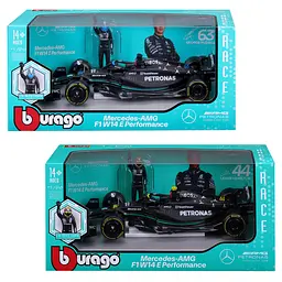 Автомодель з фігуркою - Mercedes-AMG F1 W14 E Performance (1:24), в асортименті