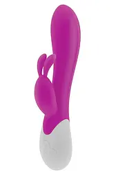 Вібратор-кролик S Pleasures Premium Corabi Rabbit, рожевий, вушка для клітора, 16 режимів, нагрів - мініатюра 1