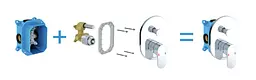 Змішувач прихованого монтажу Ravak Chrome CR.065.00 X070056, Хром - мініатюра 3