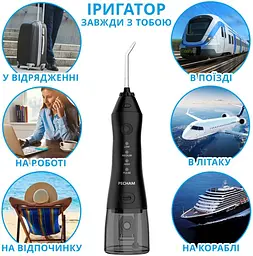 Іригатор Pecham Travel PC-1581 Чорний - мініатюра 2
