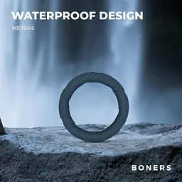 Ерекційне кільце Boners Ergo Cock Ring сірий - мініатюра 2