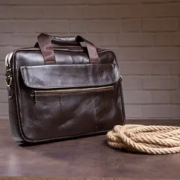 Сумка чоловіча під ноутбук Vintage 14751 коричнева - мініатюра 5
